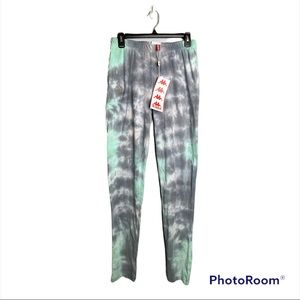 NWT Kappa Italian Sports Brand Apparel Tie Dye Athleisure Leggins
